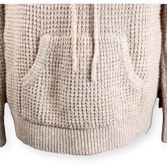 Staccato Beige Hoodie Pullover Button Sweater S - Picture 2 of 11